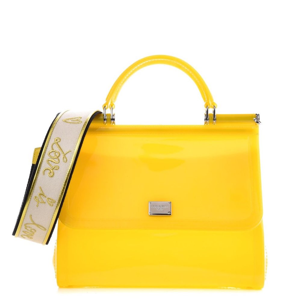 DOLCE & GABBANA Yellow Pvc Crossbody Bag